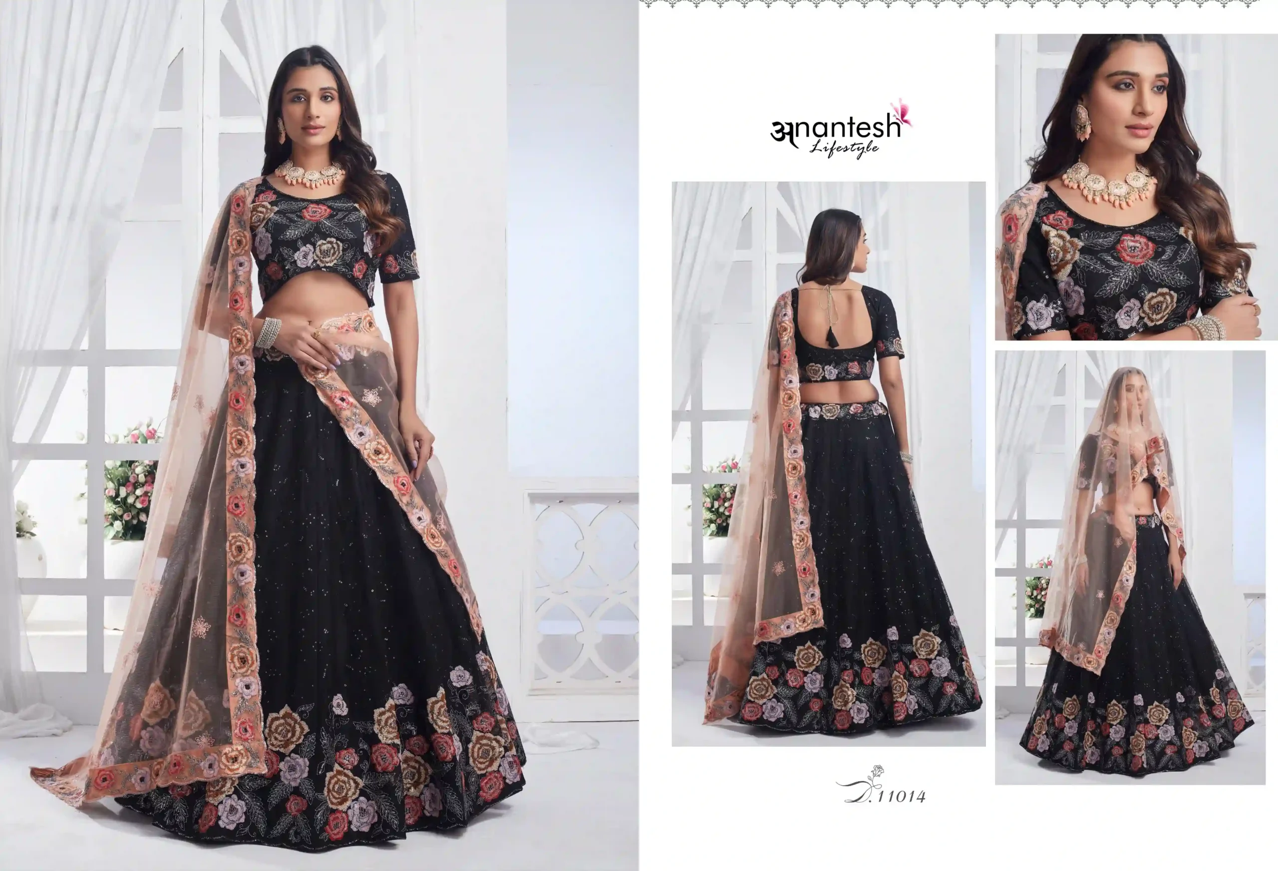 Anantesh Bridesmaid Vol 3 Premium Net Wholesale Lehenga Catalog — Wholesale Lehenga, MPA wholesale from Surat - Gallery Image 5
